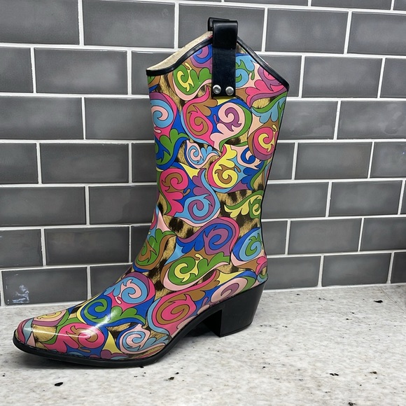 Smoky Mountain Vibrant Colored Rubber Pullon Cowboy Boots - Picture 2 of 11